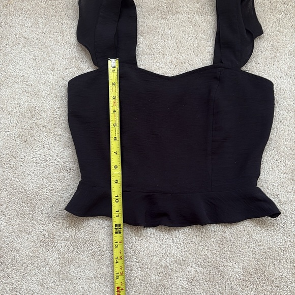 Altar'd State Black Ruffle Tank Top - Picture 5 of 6